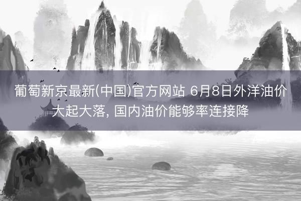 葡萄新京最新(中国)官方网站 6月8日外洋油价大起大落， 国内油价能够率连接降