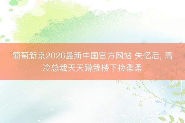 葡萄新京2026最新中国官方网站 失忆后， 高冷总裁天天蹲我楼下捡柔柔