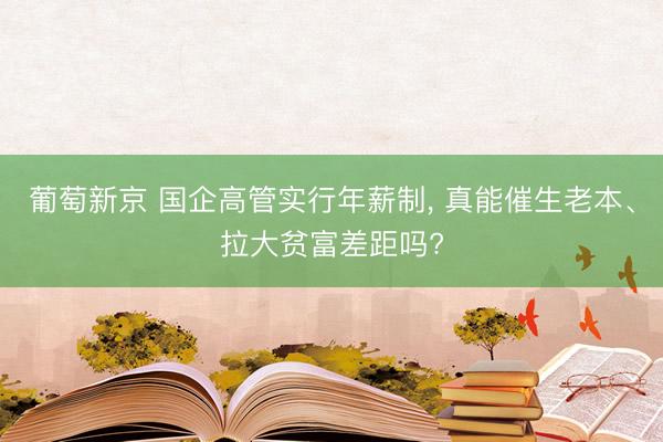 葡萄新京 国企高管实行年薪制， 真能催生老本、拉大贫富差距吗?